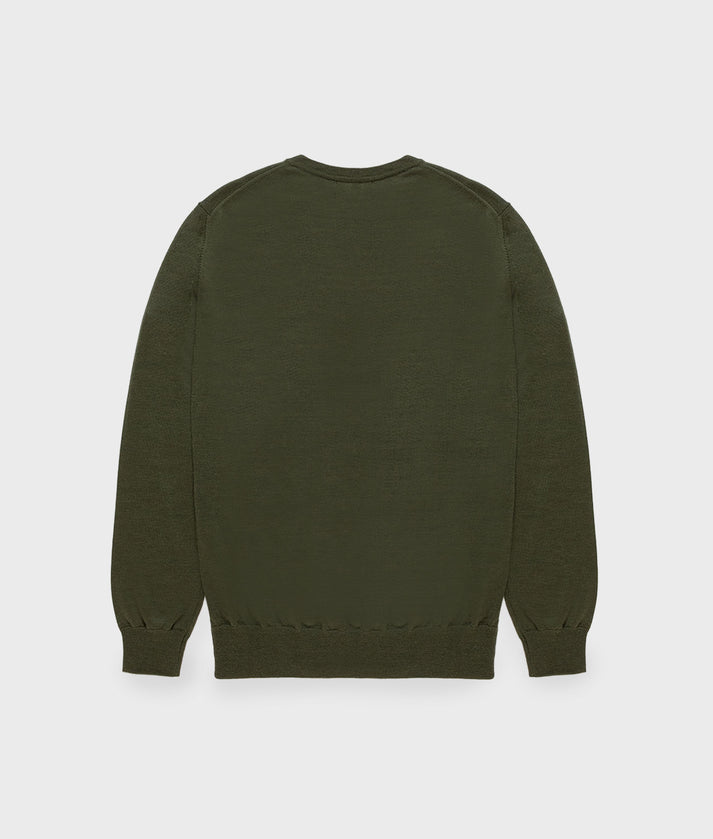 RefrigiWear Bennet Pullover M26908 MA0015 E04010 Uomo Verde - Maglia Merino