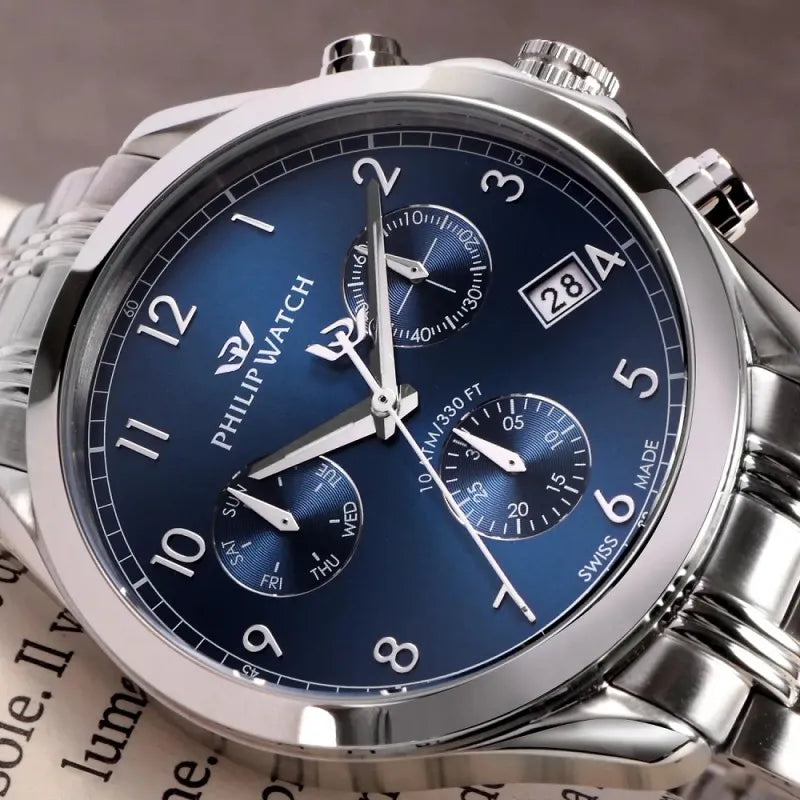 Philip Watch Blaze Cronografo Quarzo R827 blu