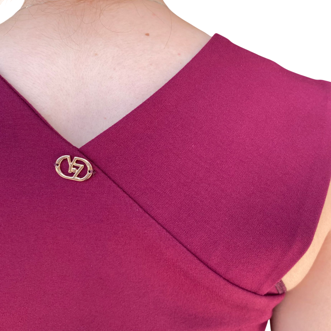 Yes Zee Abito Lungo Rosso Borgogna Donna 1432A037