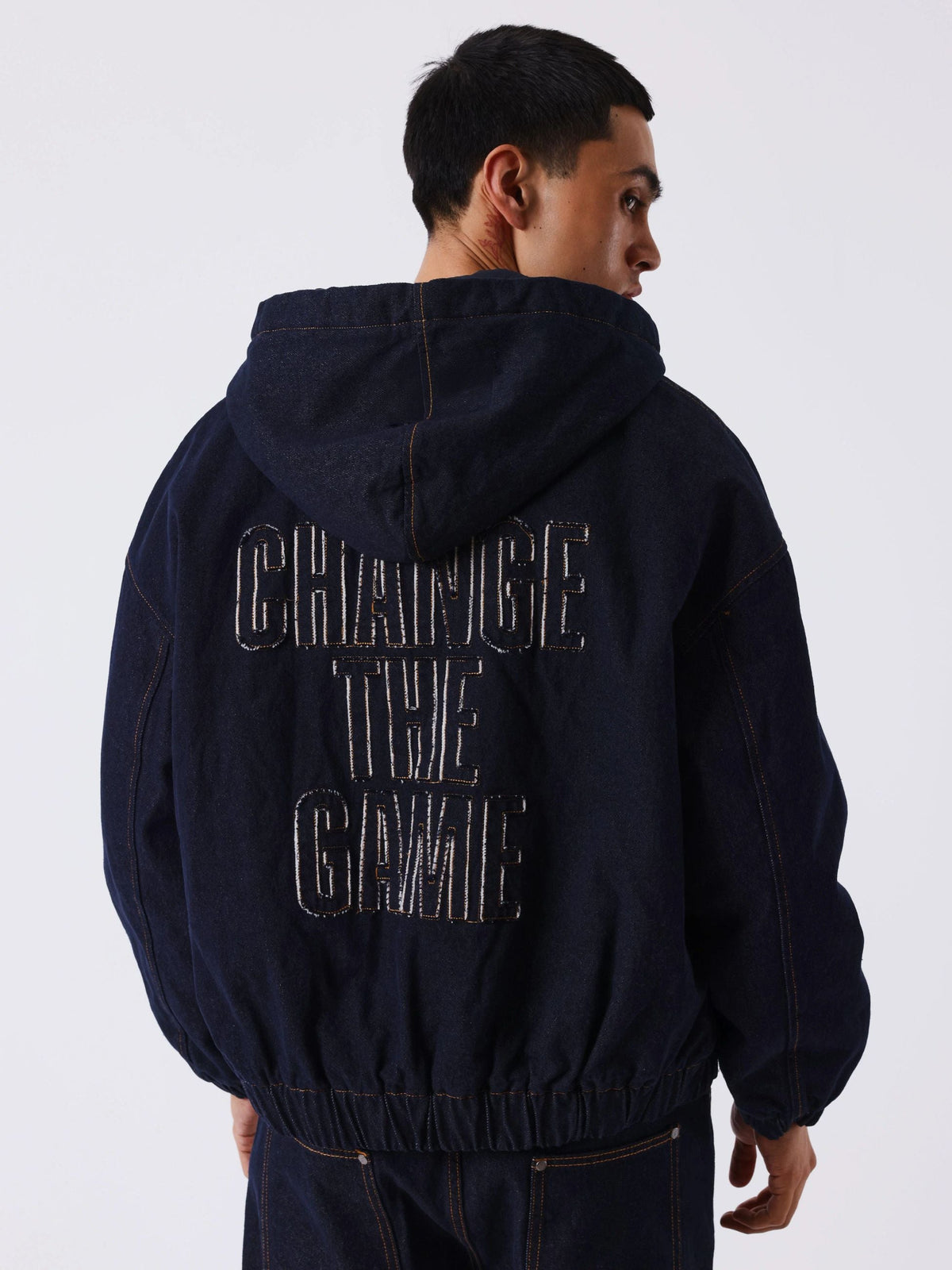 Project X Paris Giacca con cappuccio in denim snow 2693127 blu