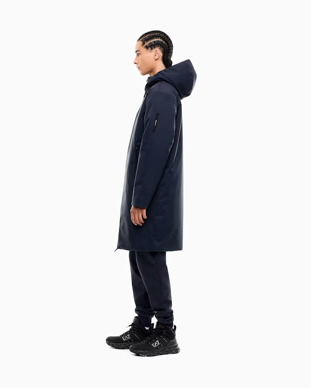 EA7 ARMANI giubbotto Caban da uomo con cappuccio 7M002375 AF15952 UB102 blu