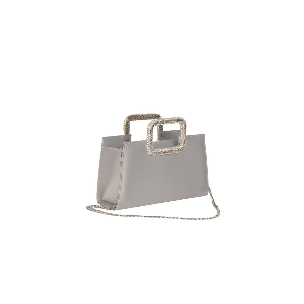 BORSA A MANO ARGENTO
