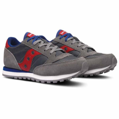 Saucony Original scarpa sneakers da ragazzo Jazz SK259608Y grigio rosso
