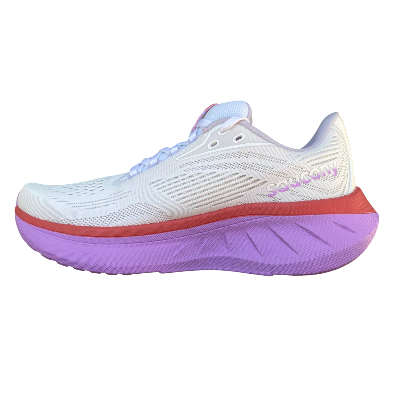 Saucony Ride 18 S11000-240 Women's Running Shoes White-Coral