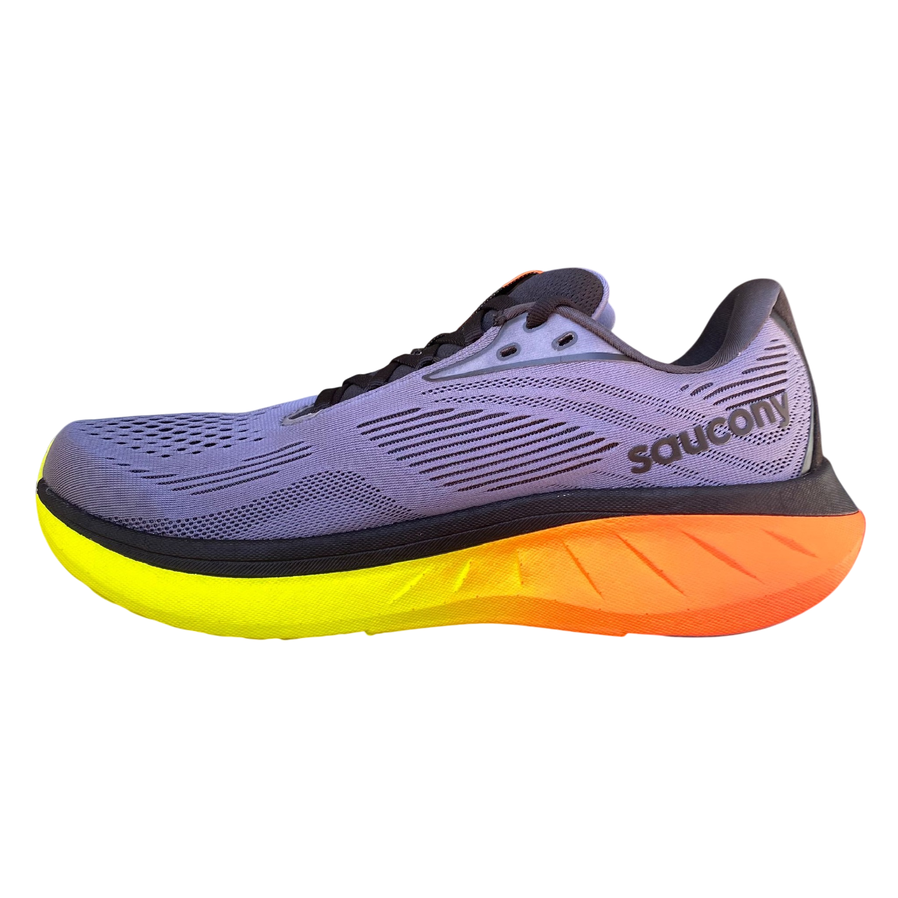 Saucony Men's Shoe S21000-99 Grey-Yellow – running, comfort, cushioning, sporty design