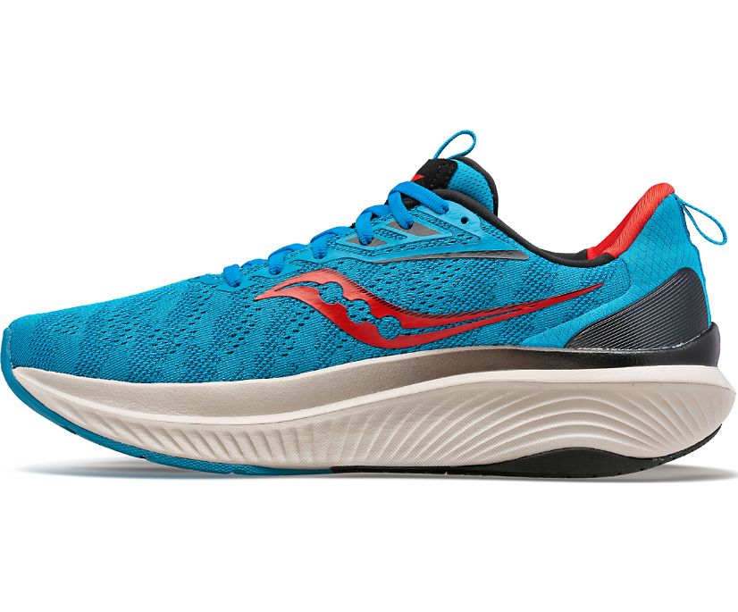 Saucony Echelon 9 195018401939 Men's Maximum Cushioning Running Shoes Ocean Redrock Blue