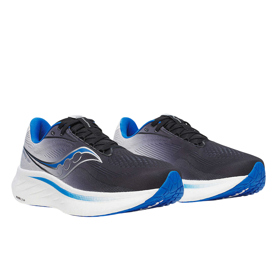 Saucony Ride 18 S21000-160 Men's Versatile Daily Training Running Shoes Black Parachute Blue