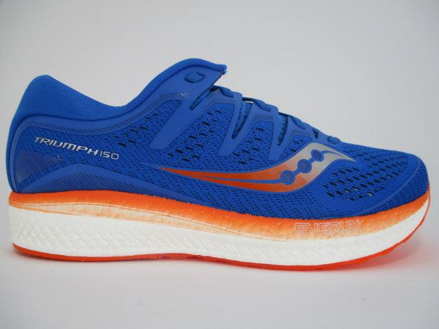 Saucony Triumph ISO 5 S20462-36 Men's Running Shoes Blue Orange - PWRRUN+ Cushioning
