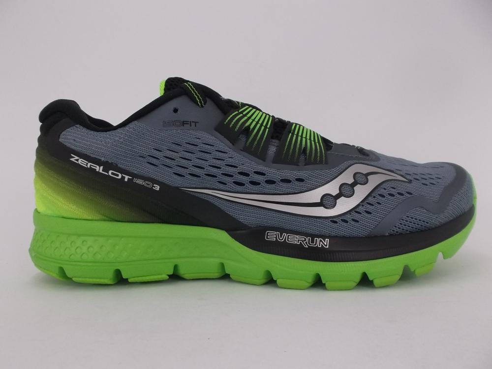 Saucony Zealot ISO 3 S20369-1 Men's Running Shoes Grey - EVERUN Cushioning