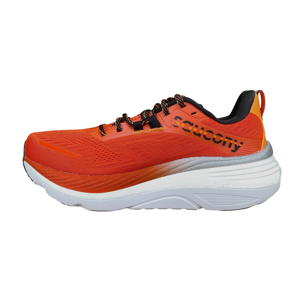 Saucony Hurricane 24 S20933-164 Men's Running Shoes Stability Pronation Maximum Cushioning Red Pepper Black