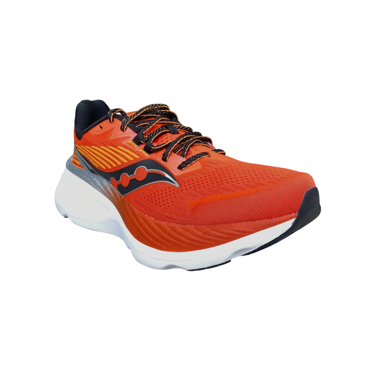 Saucony Hurricane 24 S20933-164 Men's Running Shoes Stability Pronation Maximum Cushioning Red Pepper Black