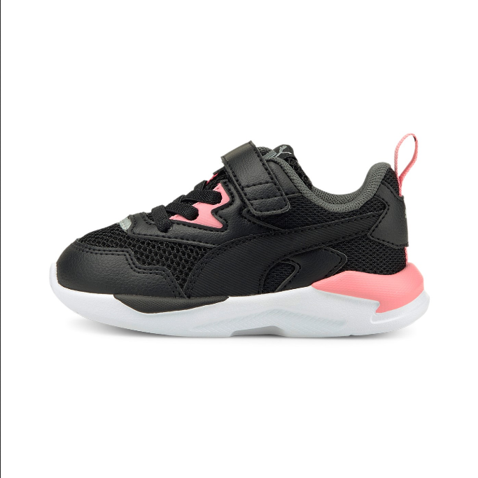 Puma Girl's X-Ray Lite Sneakers 374398 17 Black Pink Silver