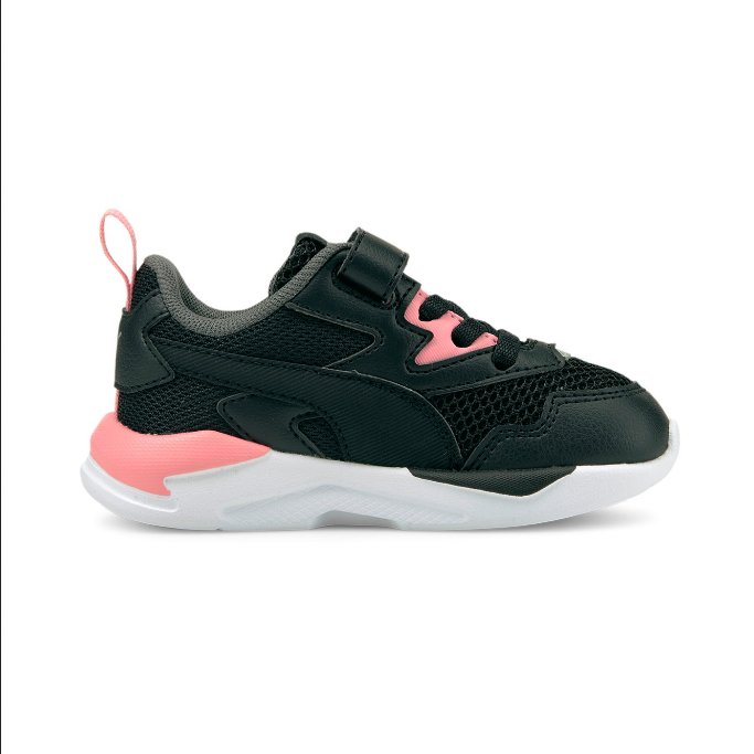 Puma Girl's X-Ray Lite Sneakers 374398 17 Black Pink Silver
