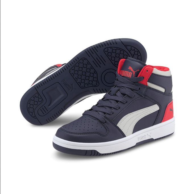 Puma Rebound Layup Lo SL 370486 11 boys' sneakers blue grey