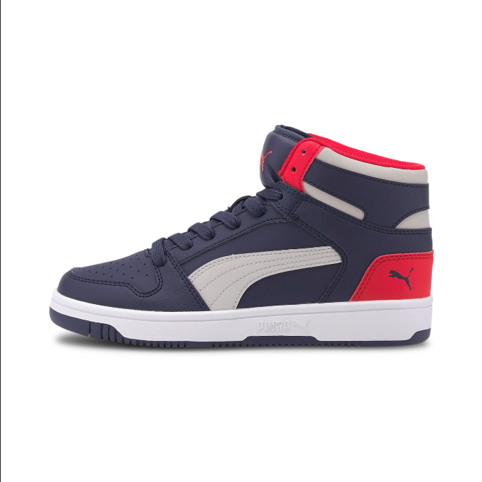 Puma Rebound Layup Lo SL 370486 11 boys' sneakers blue grey