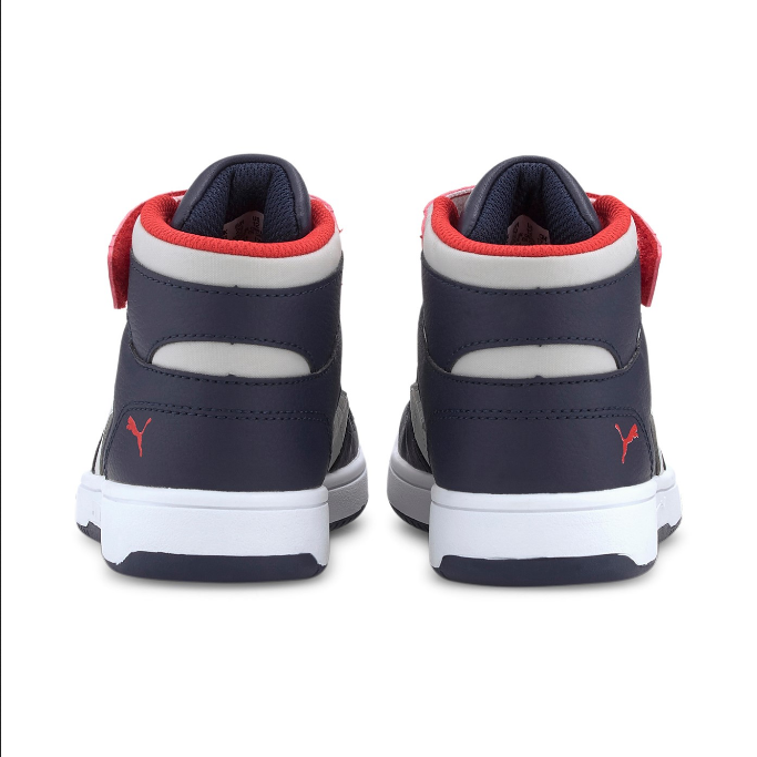 Puma Rebound Layup 370488 11 boys' sneakers blue grey red