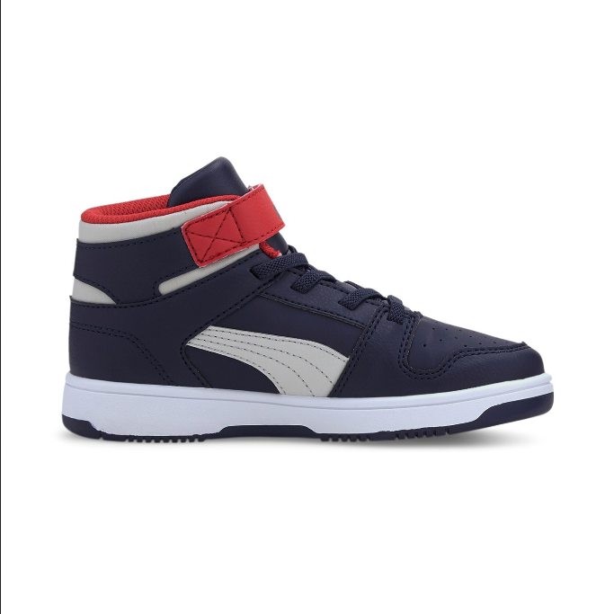 Puma Rebound Layup 370488 11 boys' sneakers blue grey red