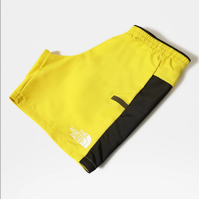 The North Face Men's Mountain Athletics Shorts NF0A5IEWY7C acid yellow-black