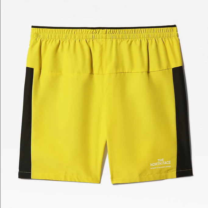 The North Face Men's Mountain Athletics Shorts NF0A5IEWY7C acid yellow-black