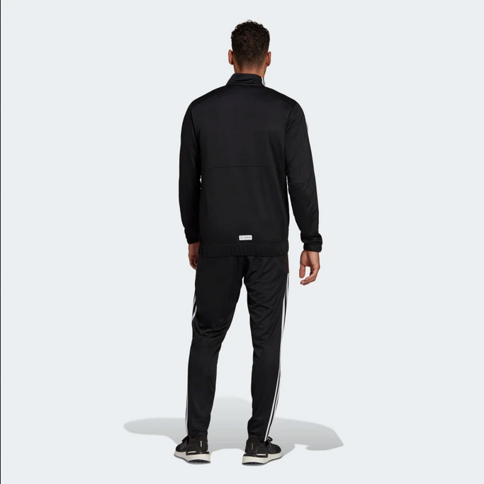 Adidas Men's Aeroready Tricot Quarter Zip Tracksuit HE2233 Black White
