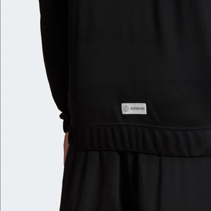 Adidas Men's Aeroready Tricot Quarter Zip Tracksuit HE2233 Black White