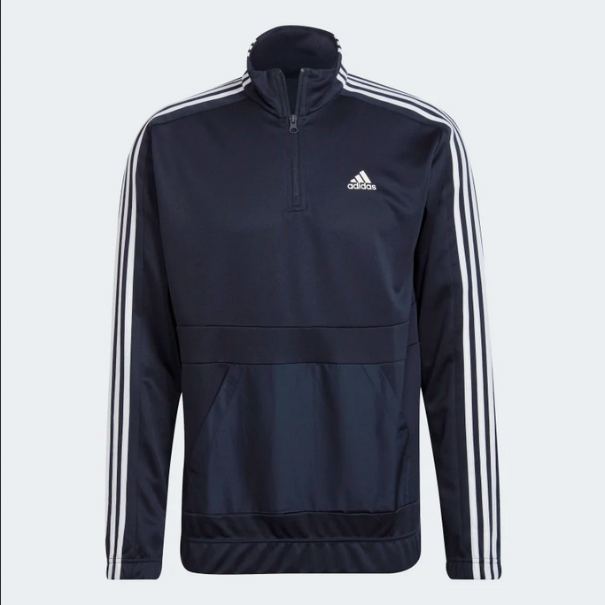 Adidas Men's Aeroready Tricot Quarter Zip Tracksuit HE2232 Blue