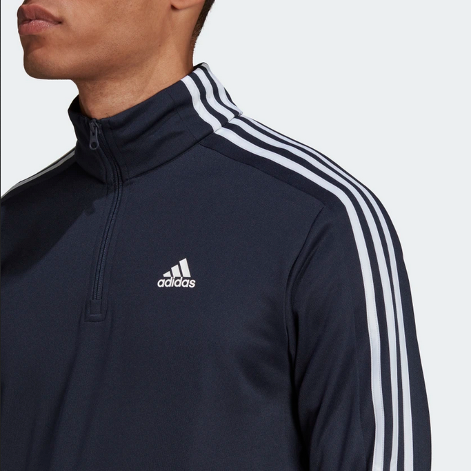Adidas Men's Aeroready Tricot Quarter Zip Tracksuit HE2232 Blue