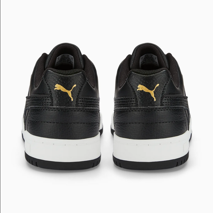 Puma low top boys' sneakers RBD Game Low Jr 387350 02 black-gold-white