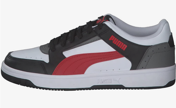 Puma Men's Rebound Joy Low Sneakers 380747-06 White Red Grey