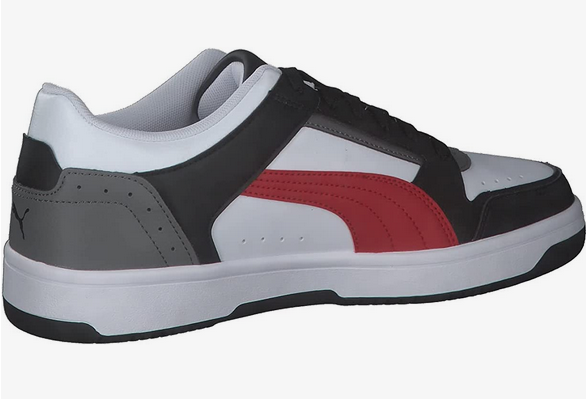 Puma Men's Rebound Joy Low Sneakers 380747-06 White Red Grey