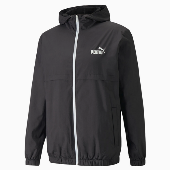Puma Men's ESS Solid Windbreaker 847484-01 Black