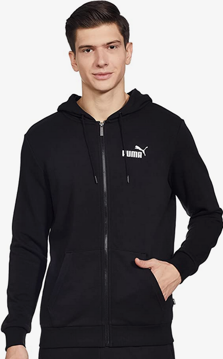 Puma Unisex Adults' ESS Small Logo FZ Hoodie TR 586704 01 black
