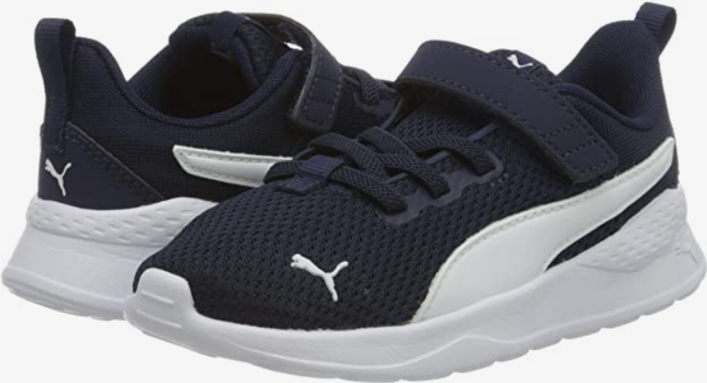 Puma Kids' Anzarun Lite AC Inf Trainers 372010 04 Peacoat-Puma White