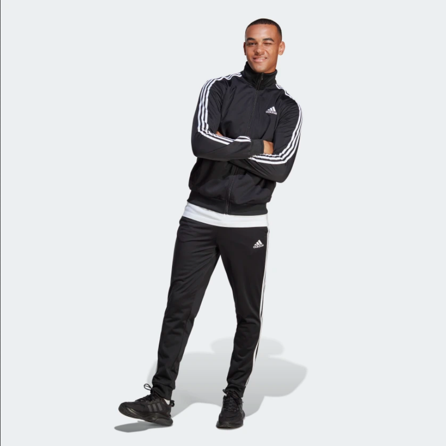 Adidas Basic 3-Stripes Tricot Track Suit IC6747 black