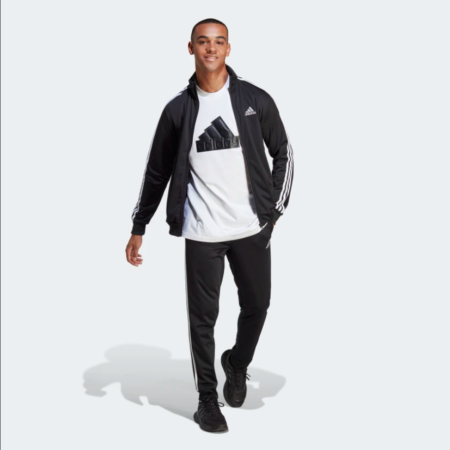 Adidas Basic 3-Stripes Tricot Track Suit IC6747 black