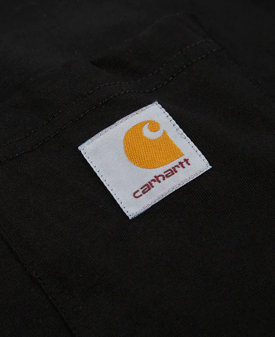 Carhartt Short Sleeve T-Shirt with Pocket 1030434 89 black