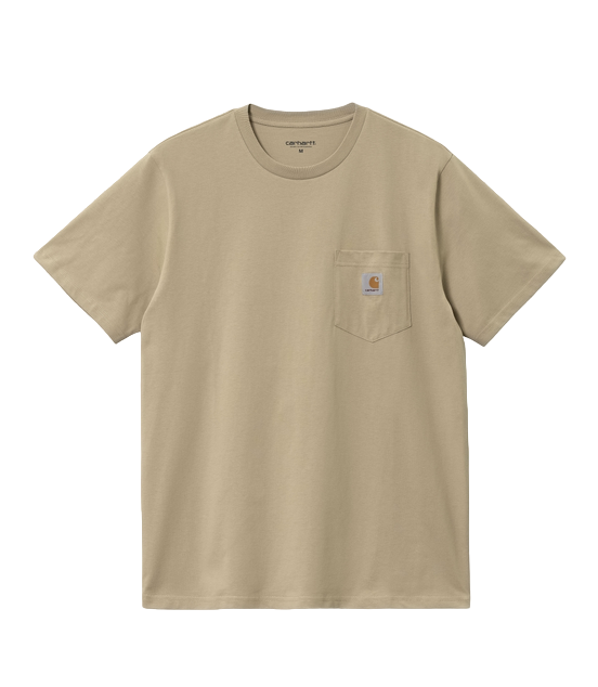 Carhartt Short-sleeved T-shirt with pocket 1030434 0VZ ammonite