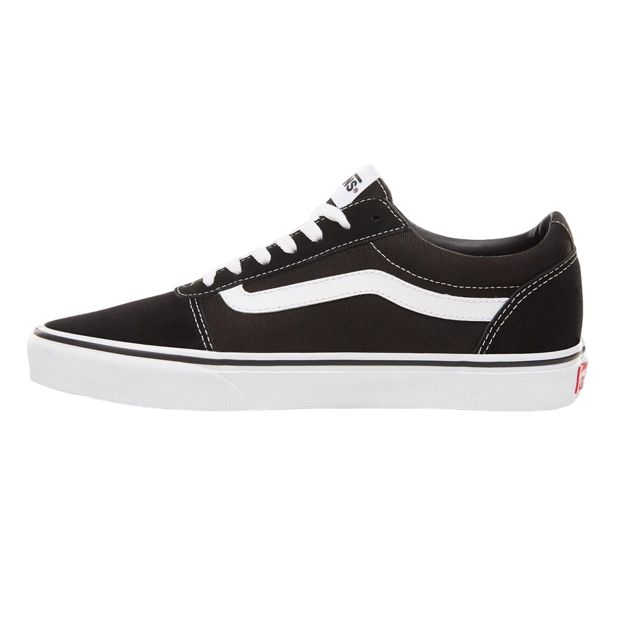Vans Men's Canvas and Suede Ward Sneakers VN0A36EMC4R1 Black/White