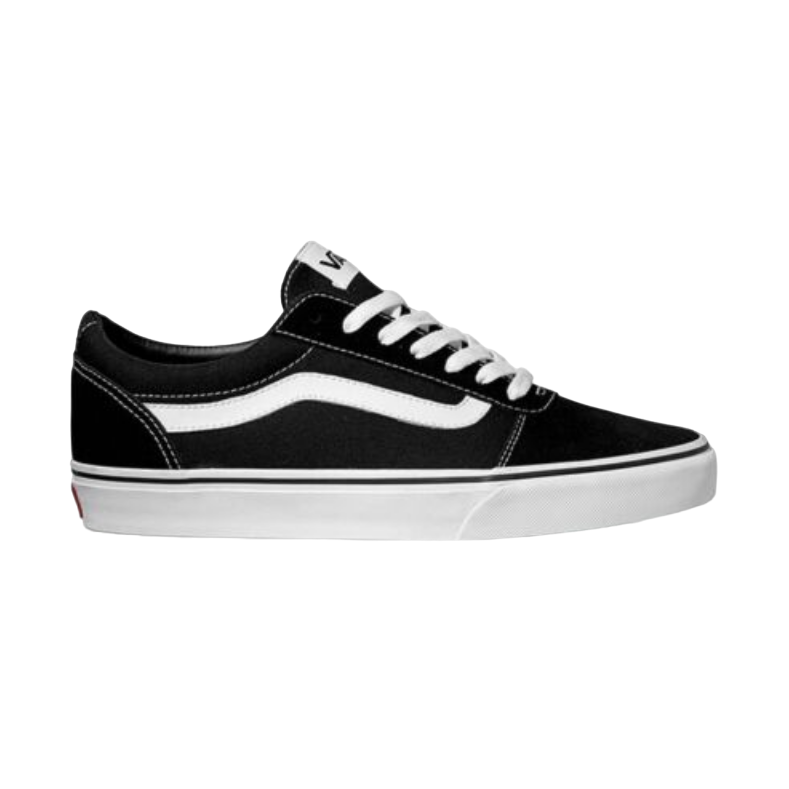 Vans Men's Canvas and Suede Ward Sneakers VN0A36EMC4R1 Black/White
