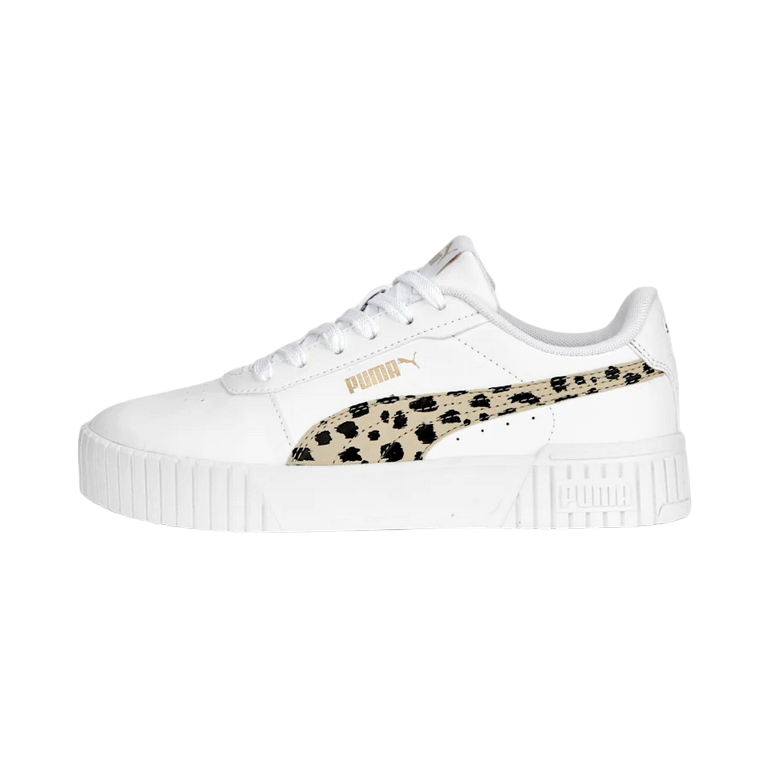 Puma girls' sneakers Carina 2.0 Animal 392024 01 white black gold