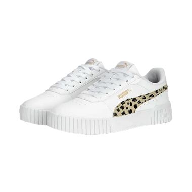 Puma girls' sneakers Carina 2.0 Animal 392024 01 white black gold