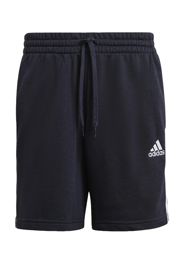 Adidas 3-Stripes Essentials French Terry IC9436 legend ink brushed cotton sports shorts