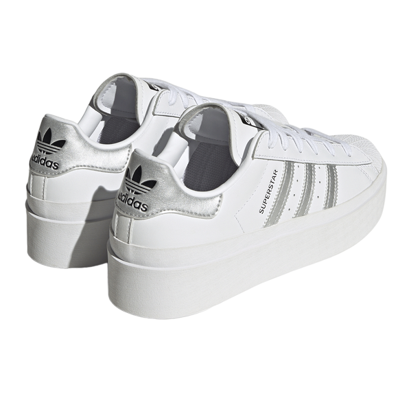 Adidas Originals Women's Superstar Bonega IF7582 White-Silver-Black Sneakers