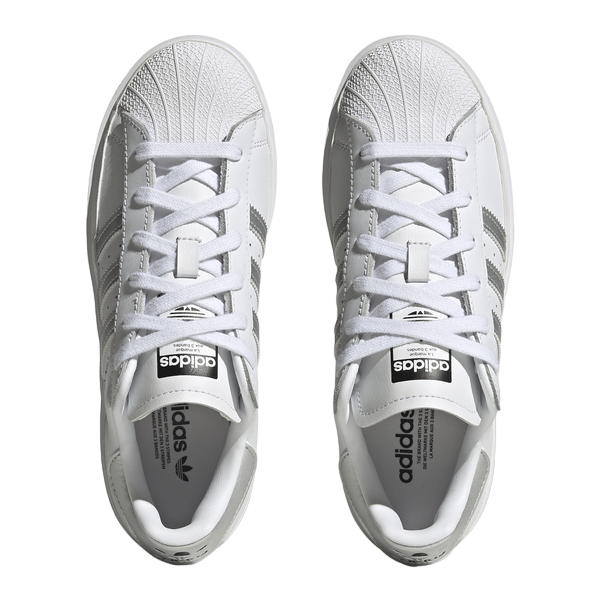 Adidas Originals Women's Superstar Bonega IF7582 White-Silver-Black Sneakers