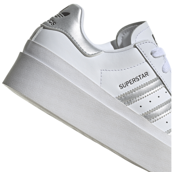 Adidas Originals Women's Superstar Bonega IF7582 White-Silver-Black Sneakers