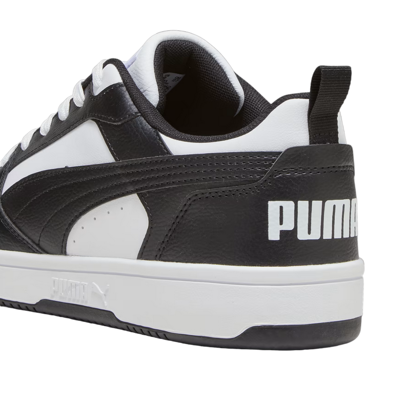 Puma Men's Rebound v6 Low Sneakers 392328 01 White-Black