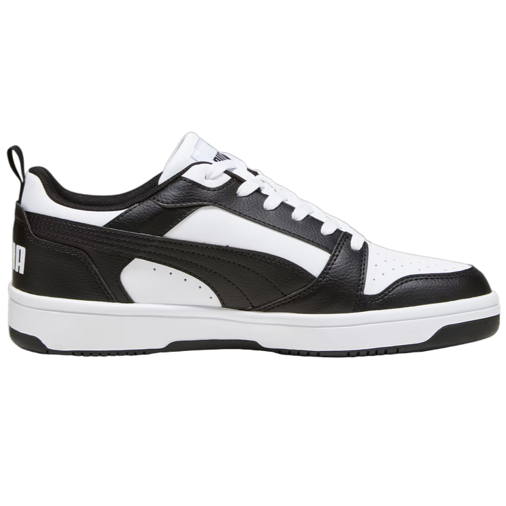 Puma Men's Rebound v6 Low Sneakers 392328 01 White-Black