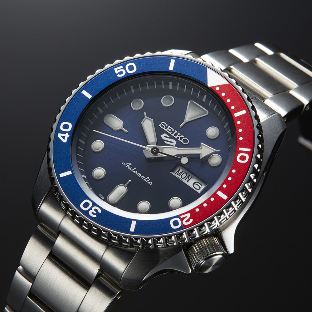 Seiko 5 Sports – Automatico, Blue &amp; Red “Pepsi”, 42,5mm, SRPD53K1