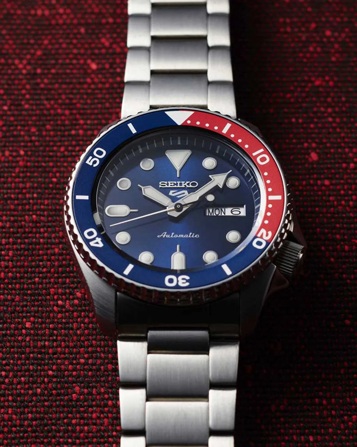 Seiko 5 Sports – Automatico, Blue &amp; Red “Pepsi”, 42,5mm, SRPD53K1