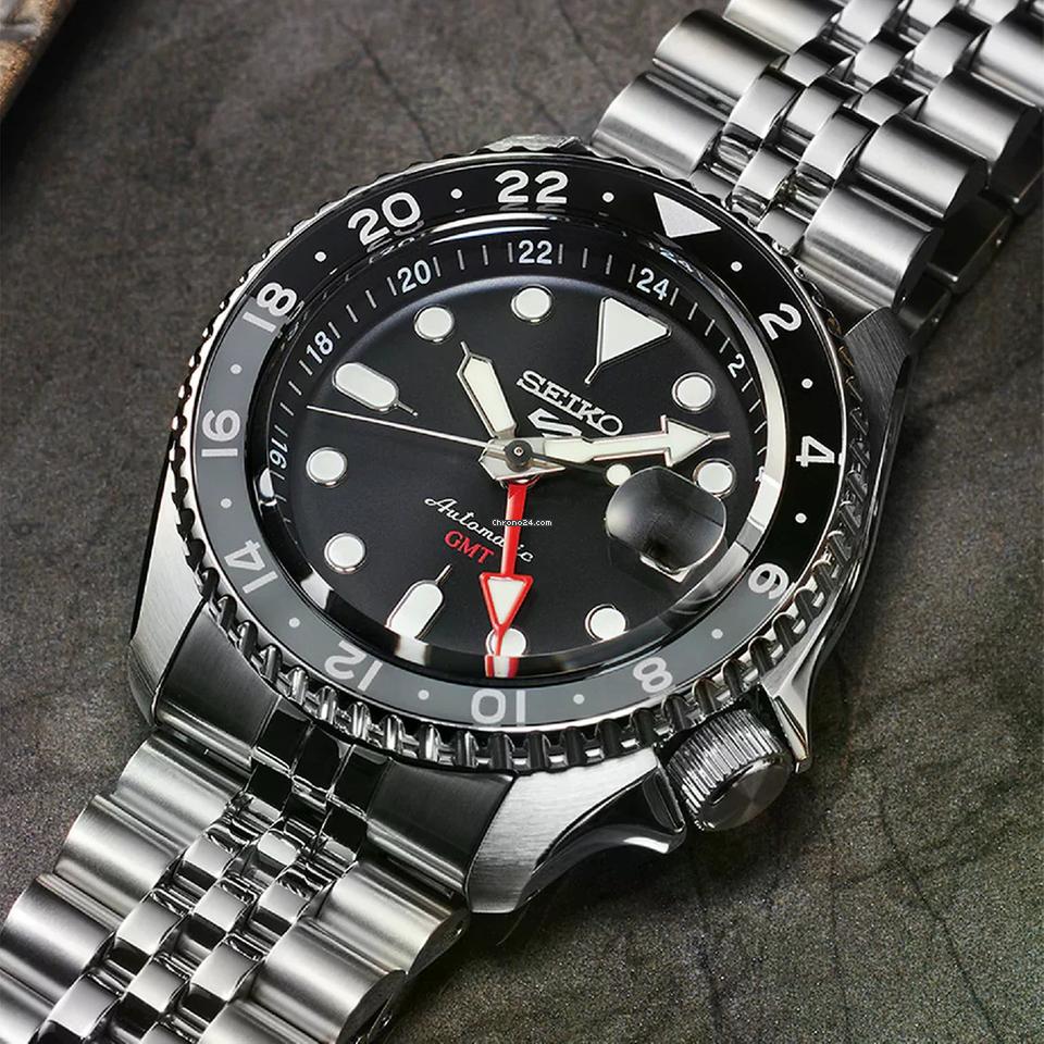 Seiko 5 Sports GMT Automatico Bruce Wayne – Nero, 42,5mm – Codice SSK001
